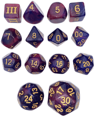 DCC Dungeon Crawl Classics Dice Set - Eldritch Blast 14pc